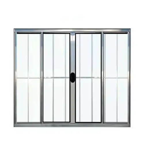 Janela de Correr 4 Folhas 120X150cm Brilhante c/Grade Lux