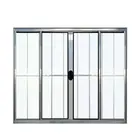 Janela de Correr 4 Folhas 120X150cm Brilhante c/Grade Lux