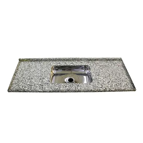 Pia de Cozinha Granito Prata 1,50 Cinza RW