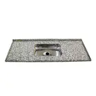 Pia de Cozinha Granito Prata 1,50 Cinza RW