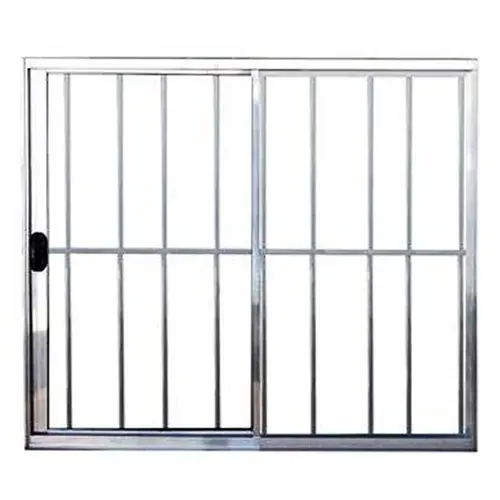 Janela de Correr 2Folhas C/ Grade 100X100 Brilhante  Lux