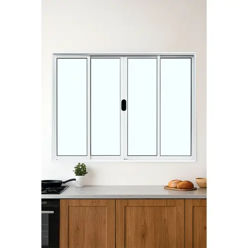 Janela de Correr 4 Folhas 120x120cm Branco LUX