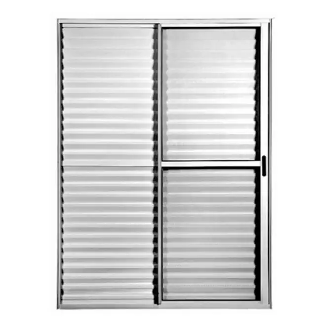 Porta de Correr Balcão 3 Folhas 210X120 Brilhante C/Fechadura Lux
