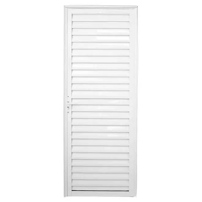 Porta Palheta  Alumínio Branca 210X90 Dir Lux