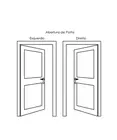 Porta Palheta  Alumínio Brilhante  210X80 Dir Lux