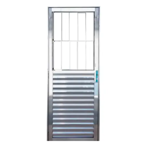 Porta Postigo Alumínio Brilhante 210X90 Esq  Lux
