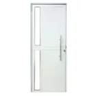 Porta de Aluminio Seteira Branca  210X80 Esq  Lux