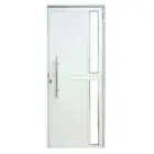 Porta De Aluminio Seteira Branca  210X80 Dir  Lux