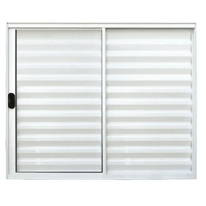 Veneziana de Alumínio  3Folhas  100X100 Branco Sem Grade Lux