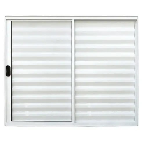 Veneziana de Alumínio  3Folhas  100X100 Branco Sem Grade Lux