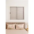 Veneziana de Alumínio 3 Folhas 120x120cm Brilhante Sem Grade Lux