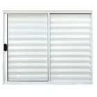 Veneziana de Alumínio 3 Folhas 120X120cm Branco Sem Grade Lux