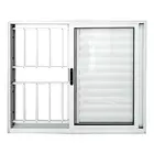 Veneziana de Alumínio 3 Folhas Premium 100X120cm Branco Com Grade Lux