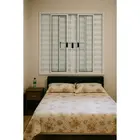 Veneziana de aluminio 6Folhas 100X150 Branco Com Grade Lux