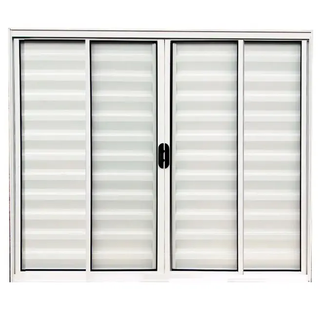 Veneziana de Alumínio 6 Folhas 120X120cm Branco Sem Grade Lux