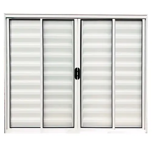 Veneziana de Alumínio 6 Folhas 120X120cm Branco Sem Grade Lux