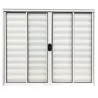 Veneziana de Alumínio 6 Folhas 120X120cm Branco Sem Grade Lux