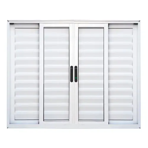 Veneziana de Alumínio 6 Folhas Premium 100X150cm Branco Sem Grade Lux