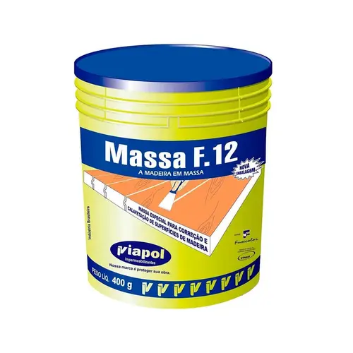 Massa para Reparos em Madeira F12 Imbuia 400G Viapol