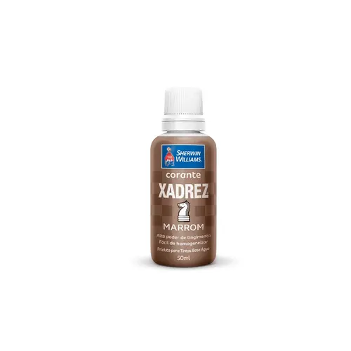 Corante Pigmento Líquido Xadrez p/ Tintas 50ml Marrom Sherwin Williams