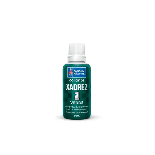 Corante Pigmento Líquido Xadrez p/ Tintas 50ml Verde Sherwin Williams