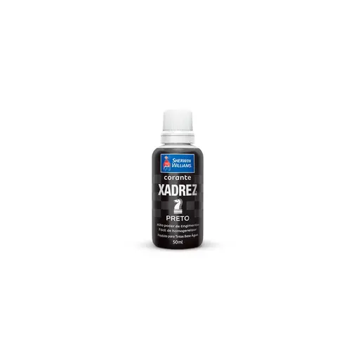 Corante Pigmento Líquido Xadrez p/ Tintas 50ml Preto Sherwin Williams