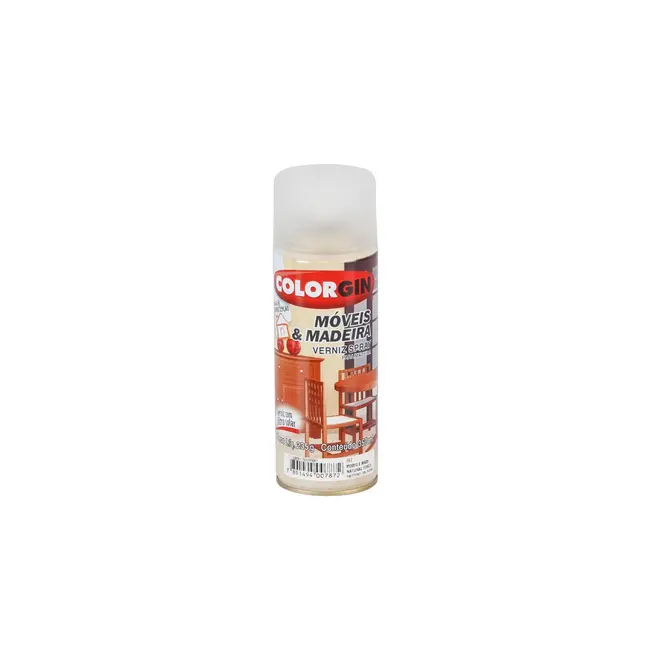Spray Verniz Natural para Madeira Brilhante 350ml Colorgin
