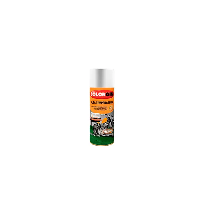 Tinta Spray Alta Temperatura 350ml Branco Colorgin