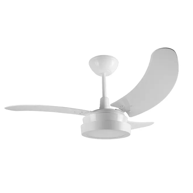 Ventilador de Teto Búzios Max LED 3 Pás Branco com Luminária 127V Tron