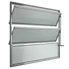 Basculante Vidro Boreal Alumínio Brilhante 60x60cm Proex