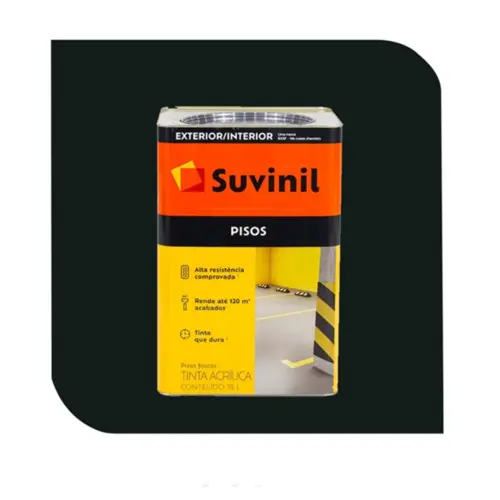 Tinta Acrílica Piso Preto 18L Suvinil