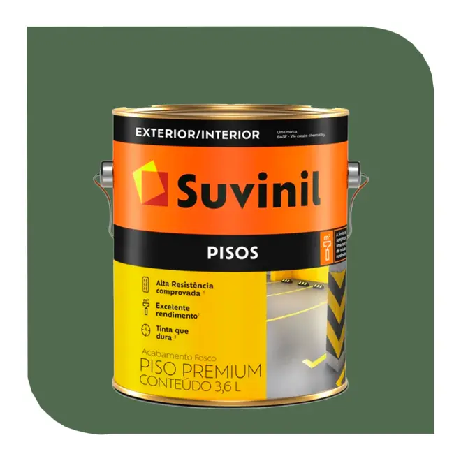 TINTA ACRILICA PISO 3,6L VERDE SUVINIL