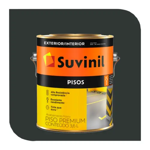 TINTA ACRILICA PISO 3,6L PRETO SUVINIL
