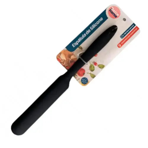 Espátula De Silicone P/ Alisar Bolo Profissional 30cm Preta Dolce Home