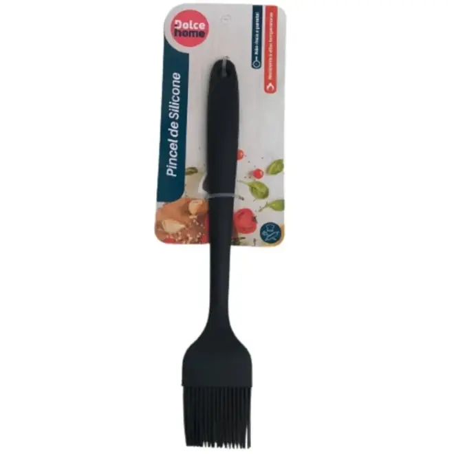 Pincel de Silicone Chef 27cm Preto DOLCE HOME