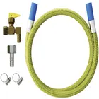 Kit Instalação Cooktop/Forno/Fogão com Registro e Flexível de 1,20m Blukit
