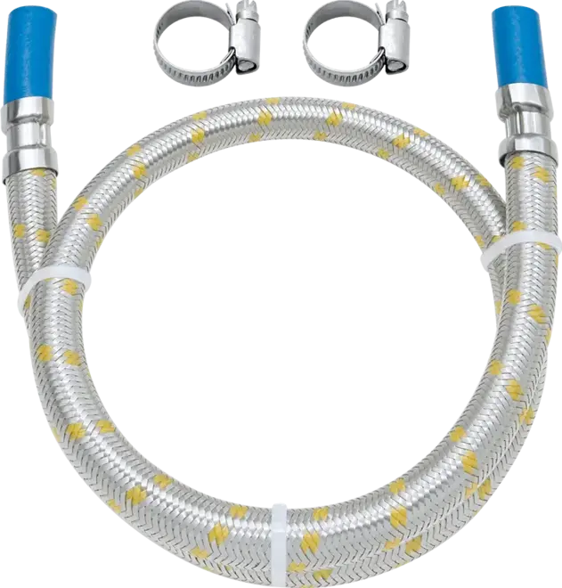 Ligação Flexível para Gas em Inox Espigão com Abraçadeira 1,20m Blukit