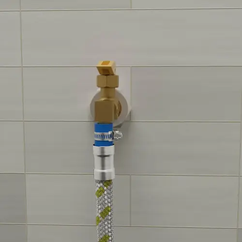 Ligação Flexível para Gas em Inox Espigão com Abraçadeira 1,20m Blukit