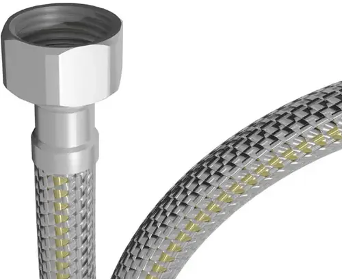 Mangueira Engate Flexível Inox para Gás 1/2" 1,20m Blukit