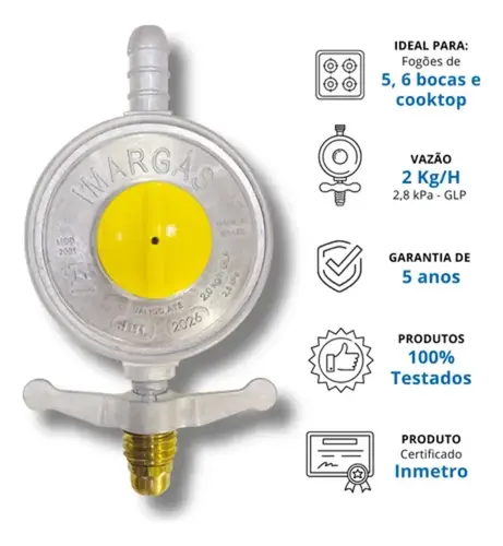 Regulador de Gás 2kg/h GLP 2001/01 Imar