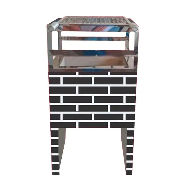 CHURRASQUEIRA MINI TIJOLO PINTADO BLACK 0,98X0,48 CK