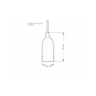 Pendente Dot Metal Longo Cromado Taschibra