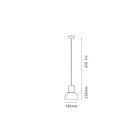 Pendente Viena Preto Com Cobre 1 Lâmpada Kinlight