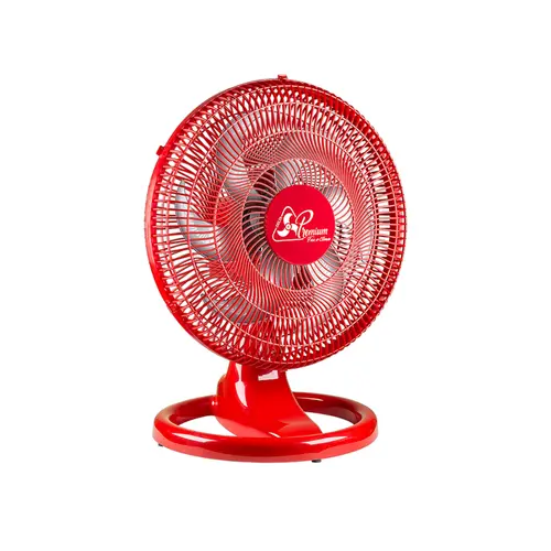 Ventilador Oscilante Mesa/Parede Premium 50cm Vermelho Bivolt Ventidelta