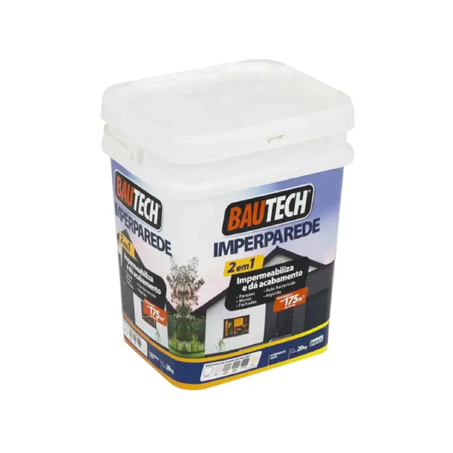 Tinta Acrílica Impermeabilizante Imperparede Gelo 20Kg Bautech