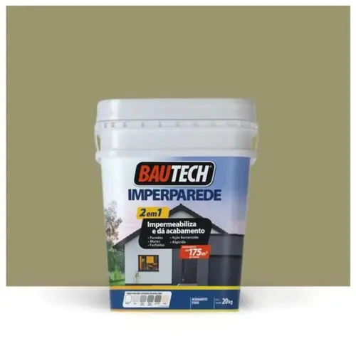 Tinta Acrílica Impermeabilizante Imperparede Concreto 20Kg Bautech