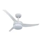 Ventilador de Teto Lunik com Controle Branco 3 Pás 127V Ventidelta