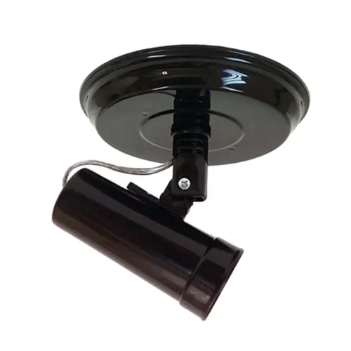 SPOT LUZ PRETO 1LAMPADA PAVILONIS