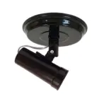 SPOT LUZ PRETO 1LAMPADA PAVILONIS