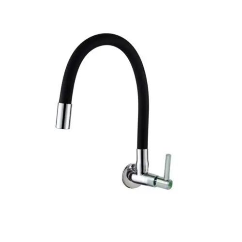 TORNEIRA COZINHA GOURMET PAREDE 1168 B75 BLACK RUFFI